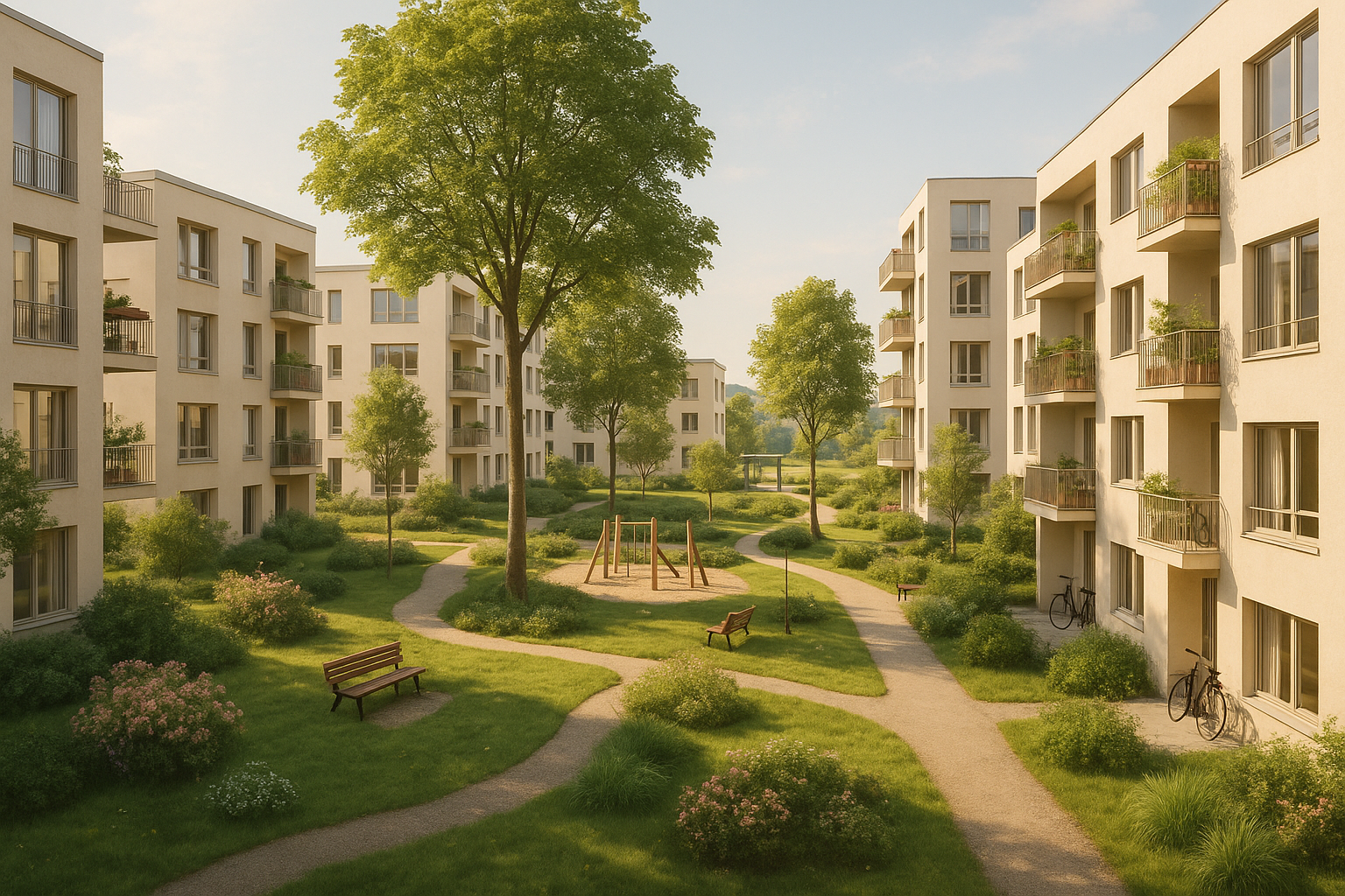 Wohnqualität spüren – Architektur, Grünräume & Lebensgefühl